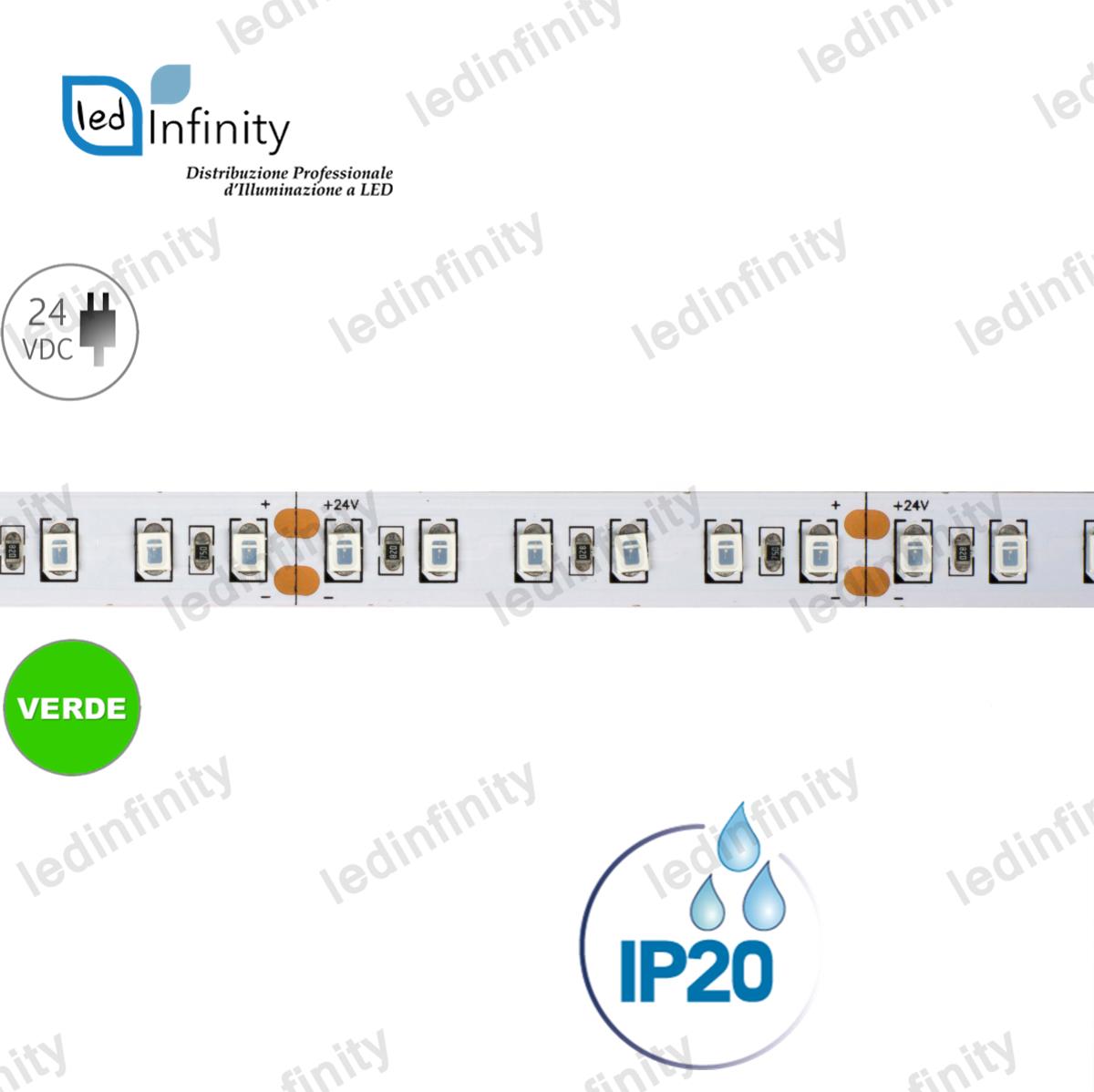 STRISCIA LED 24V SMD 2835 600 LED IP20 90W 9000LM CRI80