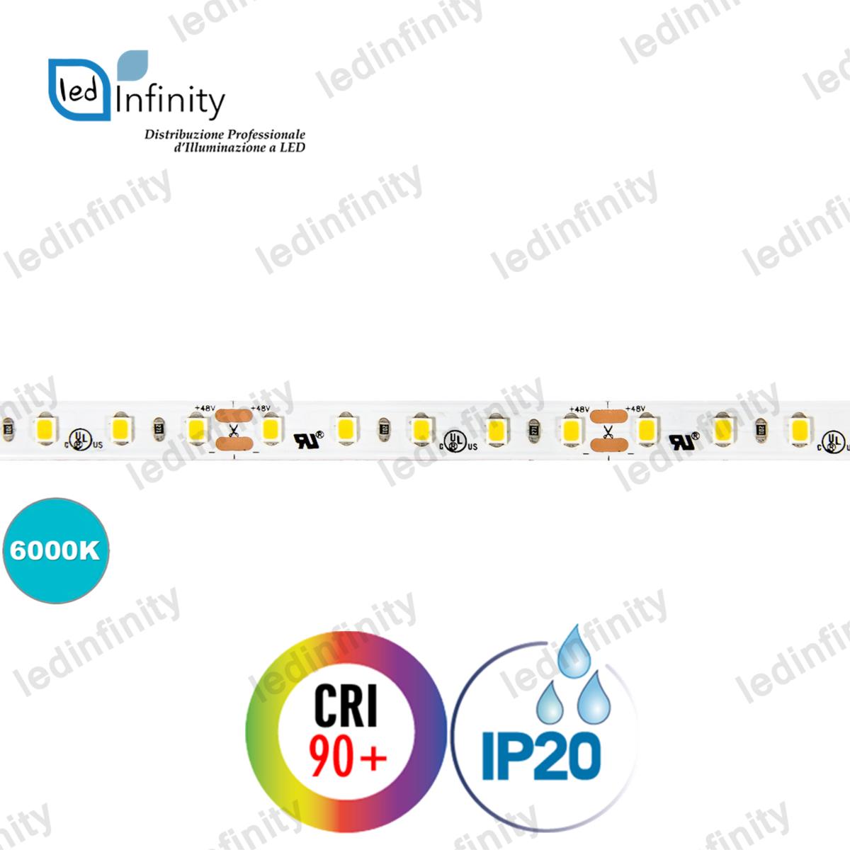 STRISCIA LED 48V SMD 2835 500 LED IP20 75W 8250LM CRI90