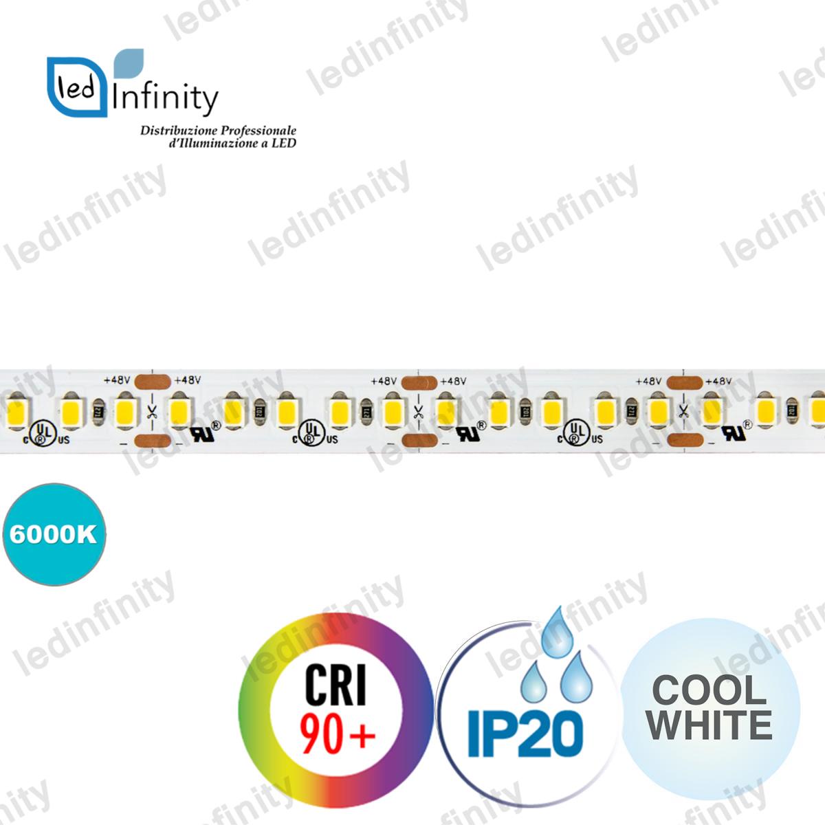 STRISCIA LED 48V SMD 2835 750 LED IP20 110W 12000LM CRI90